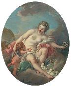 Francois Boucher Venus Restraining Cupid oil painting on canvas